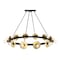 Designers Fountain Harmoni 12-Light Matte Black Modern Industrial Wagon Wheel Chandelier for Dining Rooms D313C-12CH-MB - alternate 6